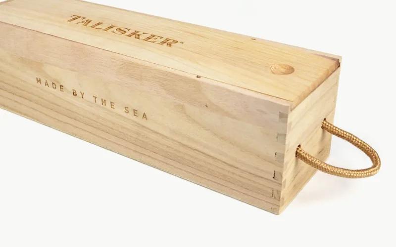 A wooden box with 