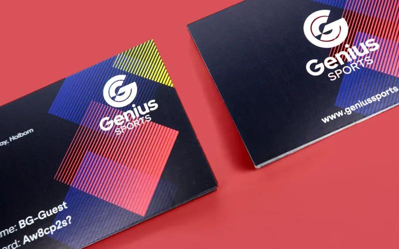 Two business cards for 