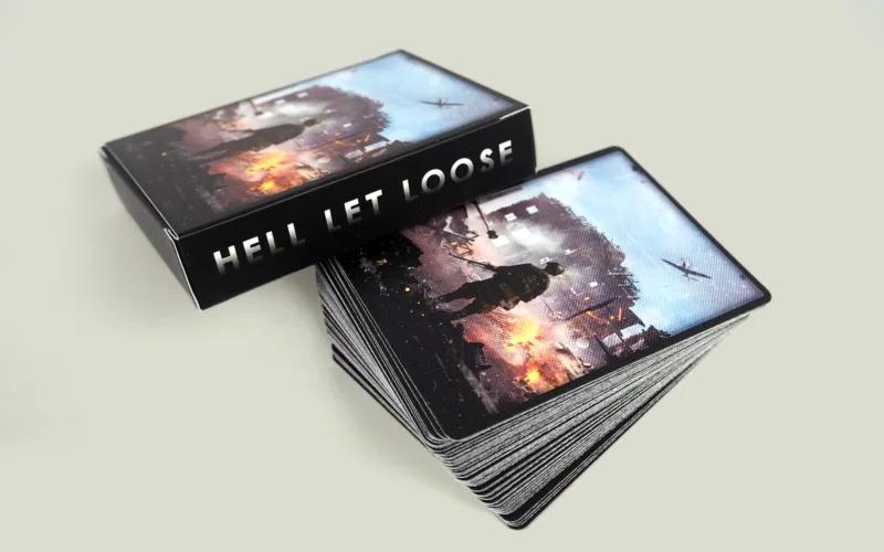 A deck of cards with the title 
